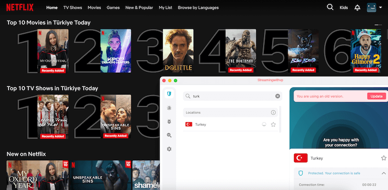 surfshark netflix turkey