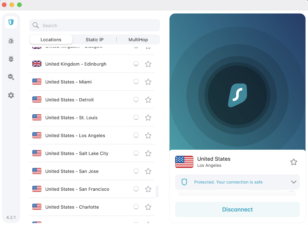 surfshark usa servers