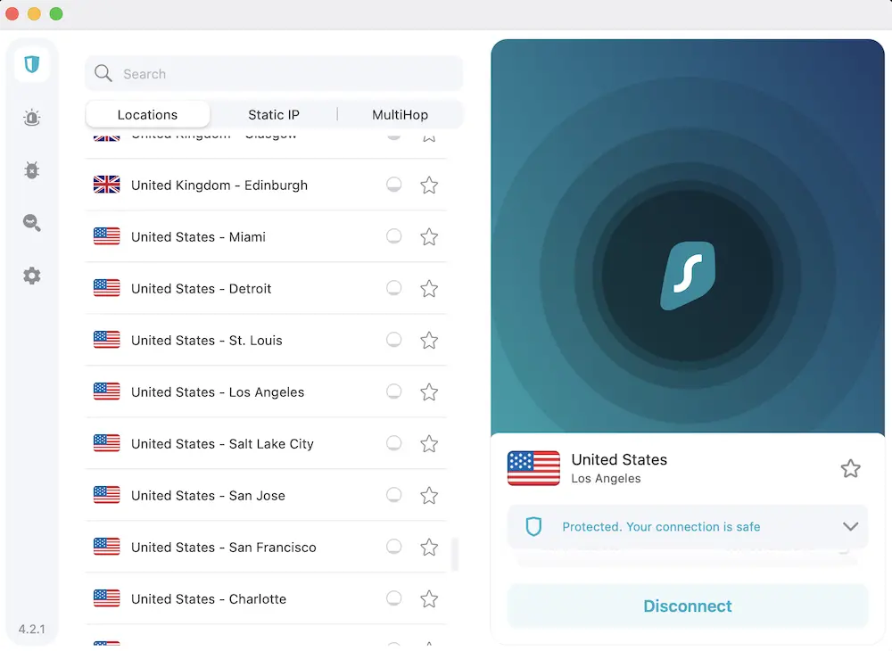 surfshark usa servers