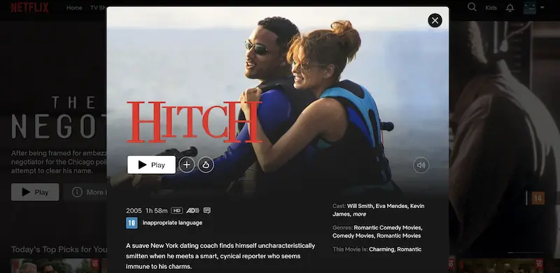 hitch on netflix