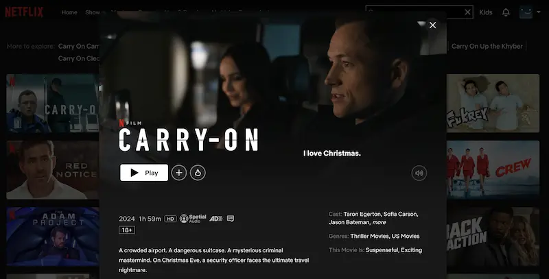 carry on netflix australia
