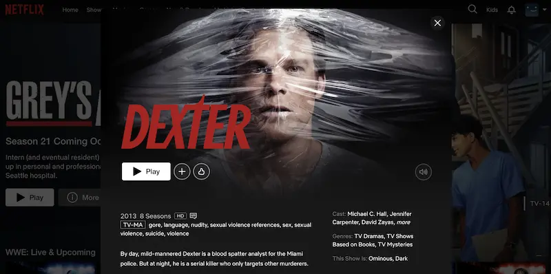 watch dexter on netflix australia